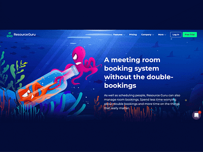 Underwater booking corels fish illustration light meeting room octopus sea underwater water