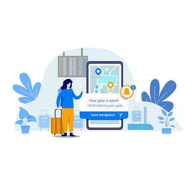 airport navigation artwork design f flatdesign graphic design illustration ui vector