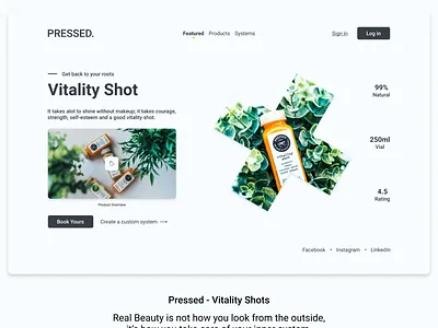 Daily UI Landing Page branding dailyui graphic design interface minimal ui uidesign uiuxdesigner uxdesign