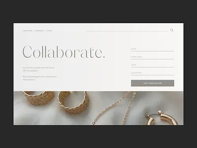 Web Design - Jewellery Store Concept app design apps branding clean ui editorial design minimal ui ui design user inteface