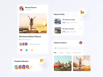 Tripexpoo Design Components | System UI booking card card design clean ui design system mobile ui components travel app design system travel booking travel card travel ui travel ui components trip ui ui ui components uiux web app design system
