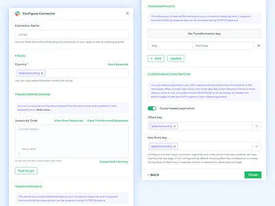 Connector Configuration code configuration connector dailyui fields ga ganesha javascript js key keywords libraries madewithadobexd offset responce script supported test transformed update