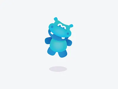 Happy Hippo Illustration avatar behance branding branding design cheeky custom custom design design drawing fun graphic design happy happy hippo hippo illustration logo mascot minimal sirkillen willkillen