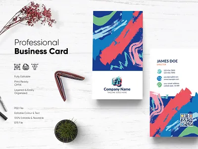 Modern Visiting Card Design-82 design flat design modern design professional business card professional design visiting card visiting card design visitingcard
