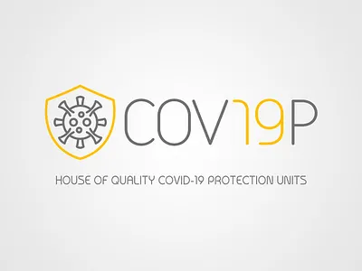 Protection from Covid-19 branding logo typography