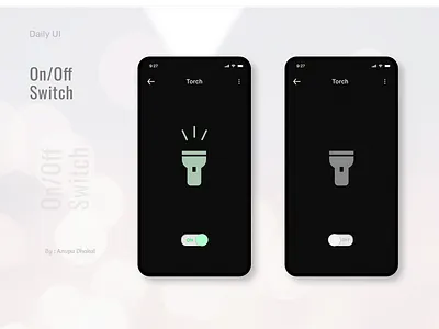 On/Off Switch - DailyUI button design clean ui dailyui design mobile ui simple ui toggle toggle switch ui ux