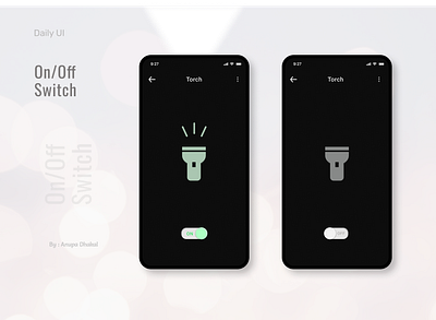 On/Off Switch - DailyUI button design clean ui dailyui design mobile ui simple ui toggle toggle switch ui ux