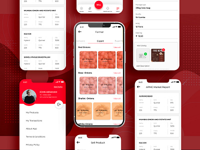 Onions Marketplace App UI Kit app uiux design marketplace app marketplace app design onions marketplace app design online marketplace app ui