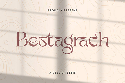 Bestagrach - Unique Ligatures Connected Serif advertising branding calligraphy classy display display font elegant fashion font fonts lettering logo magazine minimalist modern sans serif serif typeface typography unique