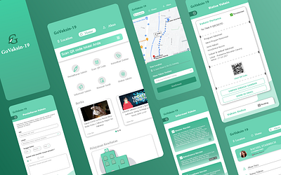 GoVaksin-19 || Vaccine For Covid-19 Apps 5star animation application apps design branding covid19 covid19 design design graphic design illustration location logo simple apps ui ux vaccine
