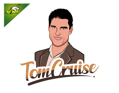 TomCruise art By SLF.art7 branding design graphic design illustration logo vector