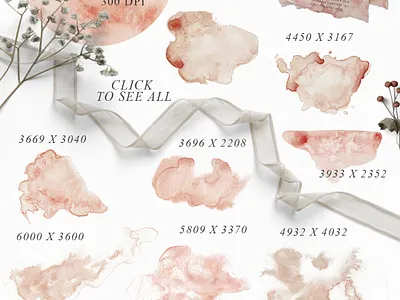 Elegant Watercolor Backgrounds,Textures Graphics abstract aesthetic background backgrounds banner blog blush card color decorative deep design green grey invitation pale pink shape social media template