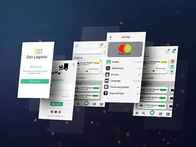 Don't Logistics app design delivery app delivery app ui figma logistic app logistic app ui ui uiux user interface ux