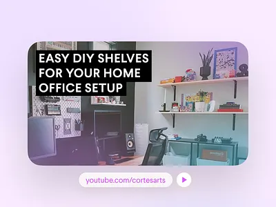 New Video! Easy DIY Shelves for Your Setup diy home home office home setup house interior interior design minimal setup office remote remote office setup shelf shelves tutorial video walkthrough youtube youtuber