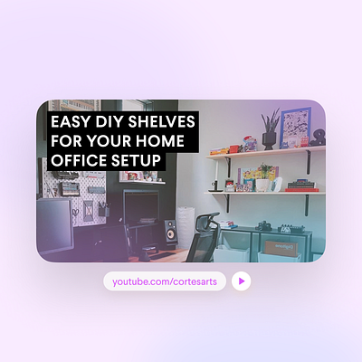 New Video! Easy DIY Shelves for Your Setup diy home home office home setup house interior interior design minimal setup office remote remote office setup shelf shelves tutorial video walkthrough youtube youtuber