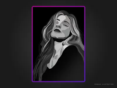 Woman illustration procreate vector woman