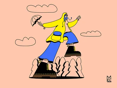 Rain Again adobe adobeillustrator bright color illustration illustrator vector