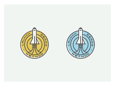 Launch Ready Method branding icon logo rocket space
