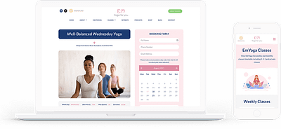 EmYoga - Booking and On Demand Classes booking ecommerce web developement website design wordpress