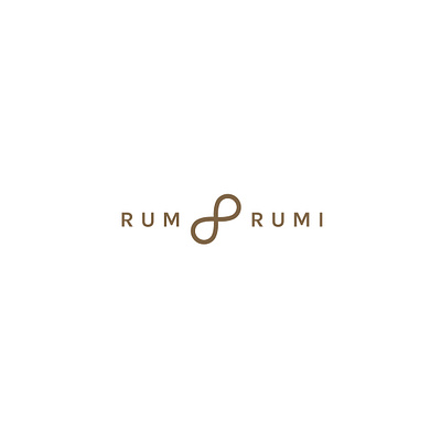 Rum & Rumi bath beauty branding gold graphic design handmade infinity infinity symbol logo minimalist rum rum and rumi rumi typography