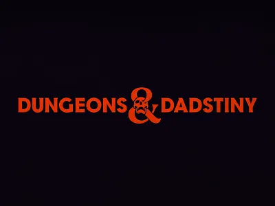 Dungeons & Dadstiny: Custom Logotype and Logo ampersand brand brand design branding colors community custom type design destiny dungeons dragons graphic design icon illustration logo logo design logotype t shirt design typography vector video games