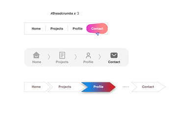 DailyUI 056 - Breadcrumbs dailyui graphic design ui ux