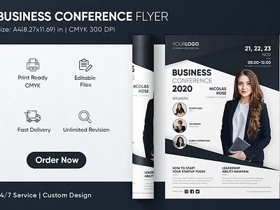 Business Flyer | Conference Flyer branding business flyer conference flyer corporate flyer creative flyer flyer flyer design flyer designer flyer idea graphic design minimal flyer modern flyer