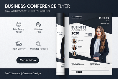 Business Flyer | Conference Flyer branding business flyer conference flyer corporate flyer creative flyer flyer flyer design flyer designer flyer idea graphic design minimal flyer modern flyer