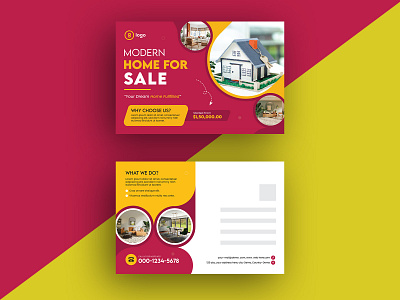 Real Estate House Postcard EDDM design eddm eddm design flyer design postcard postcard template postcards postcards design postcards template print design