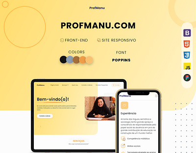 Site ProfManu app branding design developer game htmls illustration logo site ui