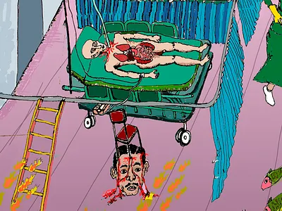 Luhut is dead blood design graphic design illustration indon vector