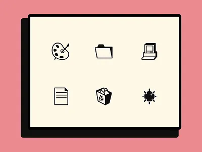 Old School Cool design digital illustration graphic design icon icon design iconography illustration product illustration retro ui vector vintage