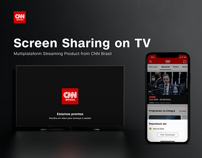 CNN Everywhere - Aplicativo de Notícias da CNN Brasil app appletv chromecast cnn live mobile news screen sharing streaming tv ui ux