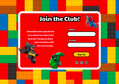 DailyUI Challange 1 - Sign Up ui web design