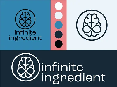 Infinite Ingredient Logo beer brain branding design graphic design illustration infinite logo mental health minneapolis nonprofit typography vector