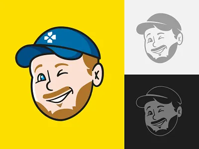Avatar for gaming YouTube channel avatar cartoon character fun gaming identity illustration logo vector yellow youtube