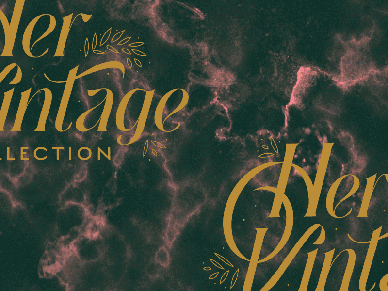 Her Vintage Collection boutique branding clothing floral grotesque ligature new forrest preuve preuve digital recycle rrl simon walker sustainability typography upsale vintage