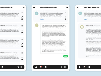 ChitChat UI / UX commentary comments dashboards design flat oracle ui ux vector