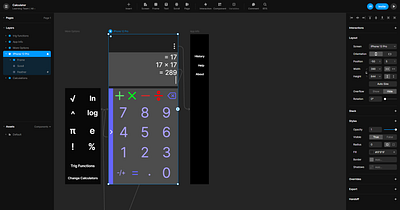 Daily UI 004 - Calculator app calculator dailyui dailyuichallenge design framer ui ux