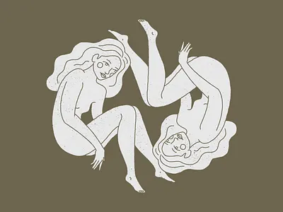 Infinite bodies branding design girl icon illustration infinite logo mystic women