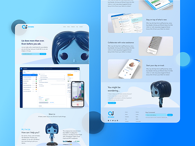 Artificial Intelligence Website ai app artificial artificial intelligence branding design figma glass glassmorphism home page intelligence landing page morphism ui ux webpage website