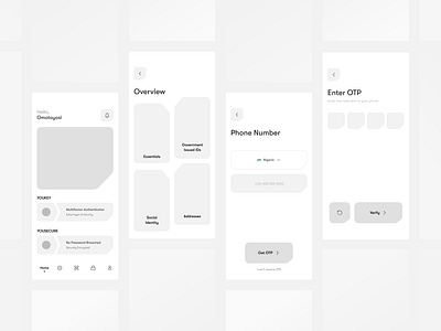 Hi-Fi Wireframe app app critique branding calculator challenge daily ui design id illustration logo nfts security social media ui uidesign user profile ux uxdesignmastery vector wallet