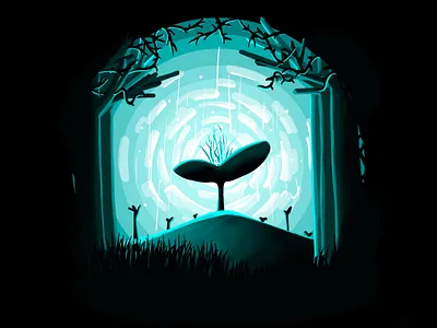 Sprouting illustration