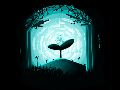 Sprouting illustration