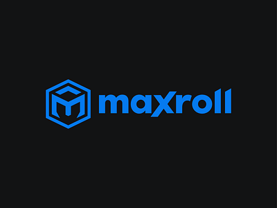 Maxroll Logo branding design logo typography vector