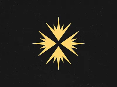 X + Light bar logo brand design branding bright light light logo logo designer nashville negative space pen and mug positive energy rays restaurant logo shine shiny spikes spikey weekly logo challenge x x logo