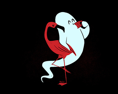 Nonsense alice in wonderland aughost aughostus gloom character character design design ghost halloween illustration mid century nonsense retro vintage