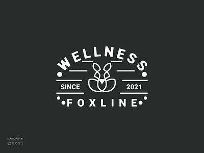 Wellness Foxline logo brand branding design fox graphic design lineartlogo logo logobrand logoinspiration logomark logos minimal wellnes