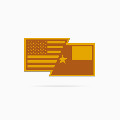 Vinyl Decal "USA/Tx" decal design flag graphic design vector vinyl