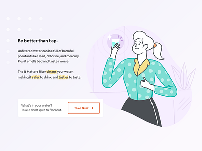 Second Nature - Better Than Tap Water Illustration artwork branding illustration ui ux web design web illustration website